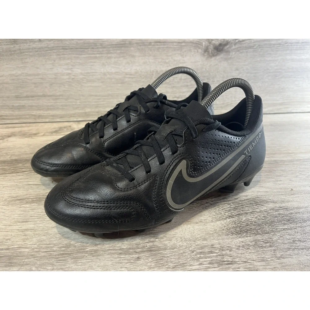 Nike TIEMPO LEGEND 9 Club FG/MG Black-Iron Grey DA1176-004 Men's‎ Size 6.5